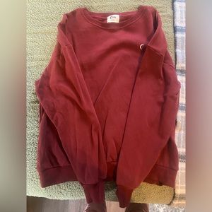 EUC Zyia Claret Relaxation Crewneck